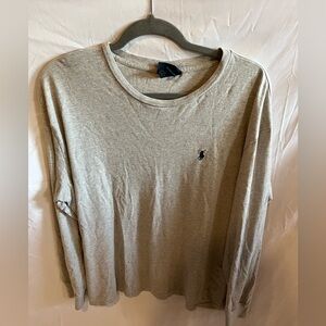 Ralph Lauren Polo Mens Light Gray Long Sleeve T Shirt